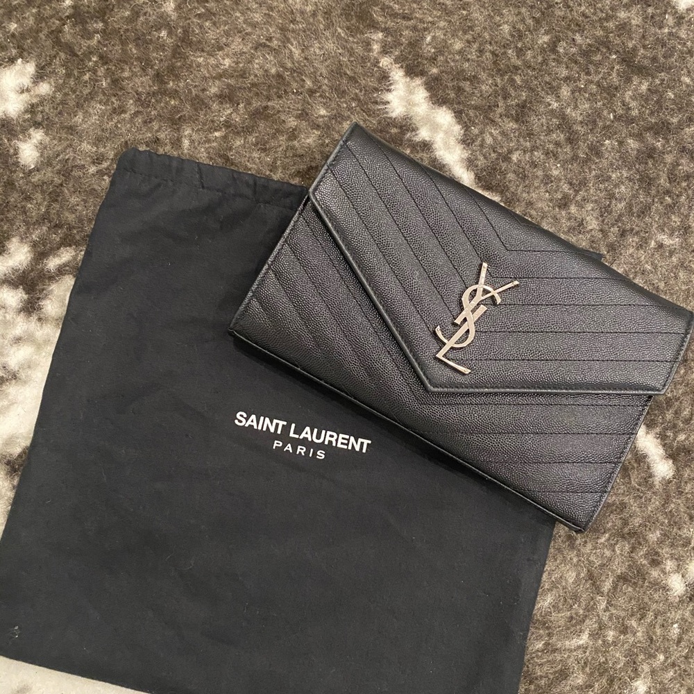 Medium Monogram Matelassé Leather Wallet-On-Chain